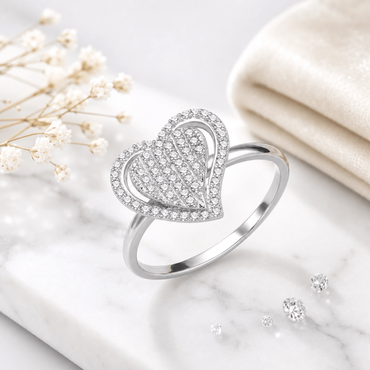 Solenne Amaré Heart Ring - Solenne Atelier