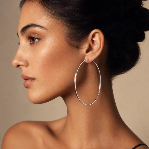 Solenne Argenté Sculptural Hoops - Solenne Atelier