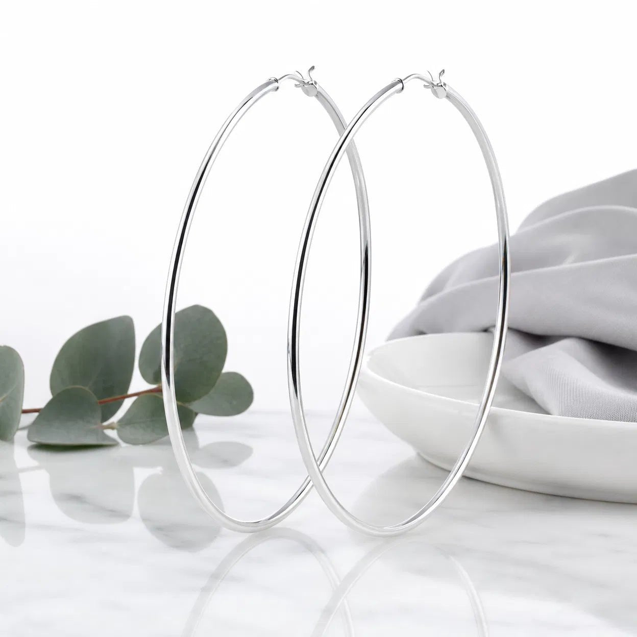 Solenne Argenté Sculptural Hoops - Solenne Atelier