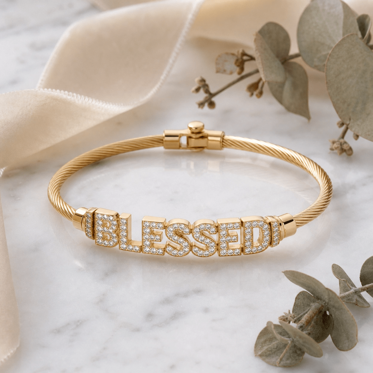 Solenne Blessed Narrative Bangle - Solenne Atelier