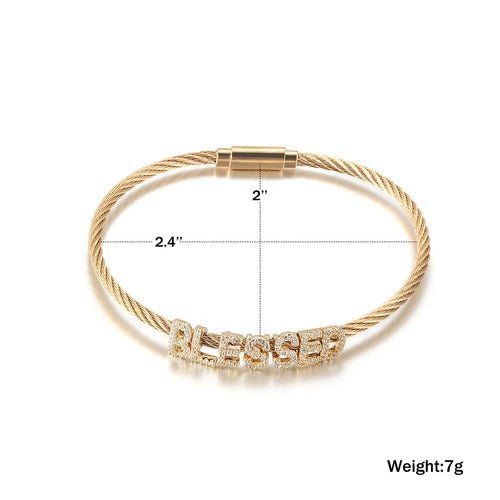 Solenne Blessed Narrative Bangle - Solenne Atelier