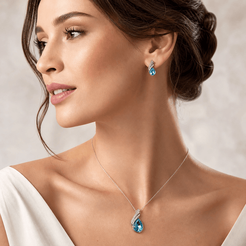 Solenne Caribbean Azure Crystal Set - Solenne Atelier