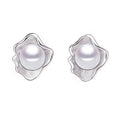 Solenne Coquille Noir Pearl Studs - Solenne Atelier
