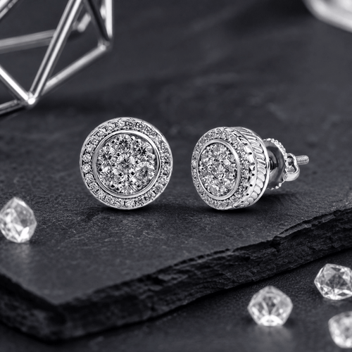 Solenne Debonair Halo Studs - Solenne Atelier