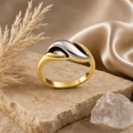 Solenne Entrelacé Two - Tone Ribbon Ring - Solenne Atelier