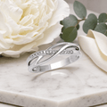 Solenne Entrelacée Braided Crystal Ring - Solenne Atelier