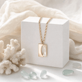 Solenne Ethereal Shell Geometry Necklace - Solenne Atelier