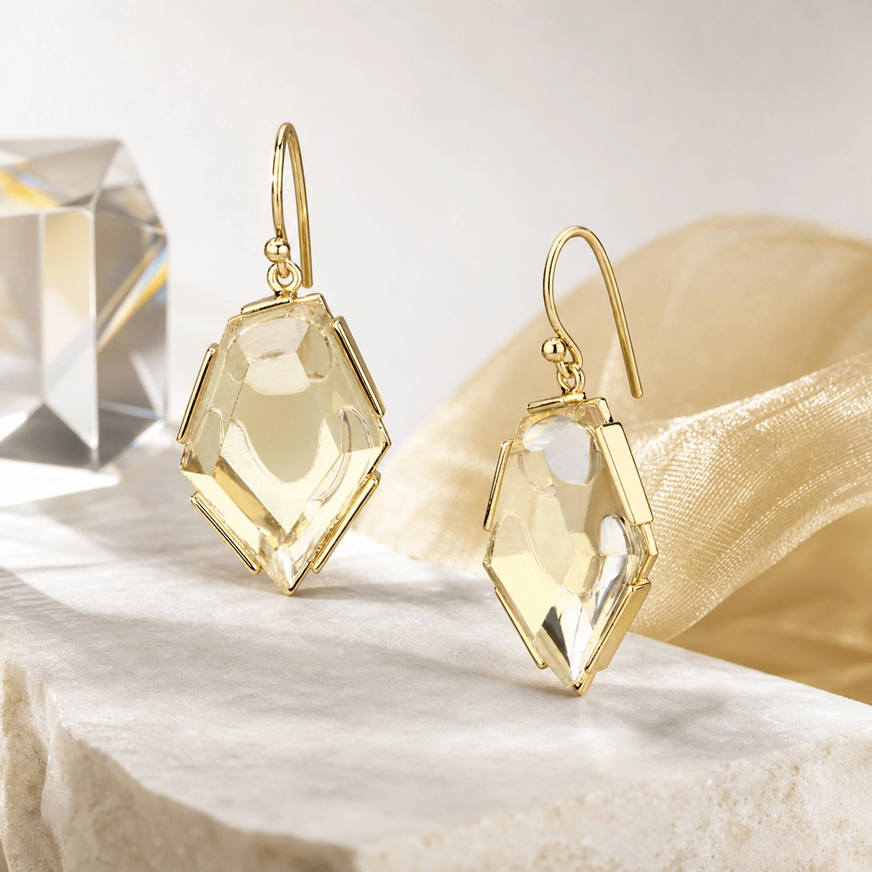 Solenne Geometric Prism Drops - Solenne Atelier