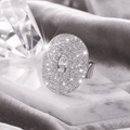 Solenne Grand Oval Pavé Ring - Solenne Atelier