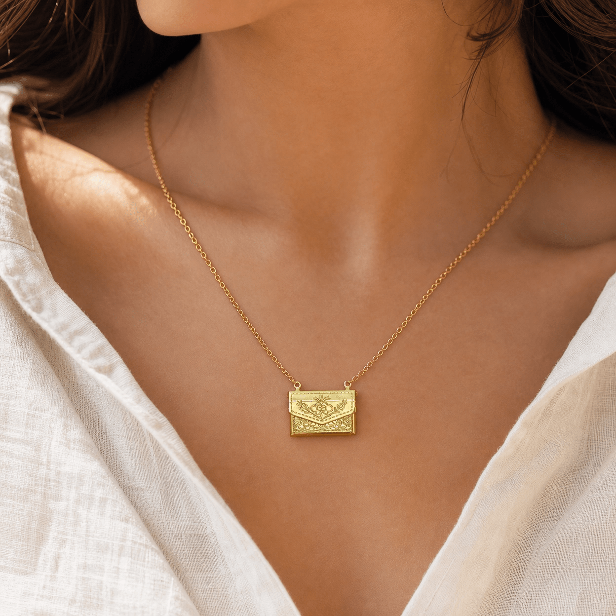 Solenne Heirloom Letter Locket - Solenne Atelier