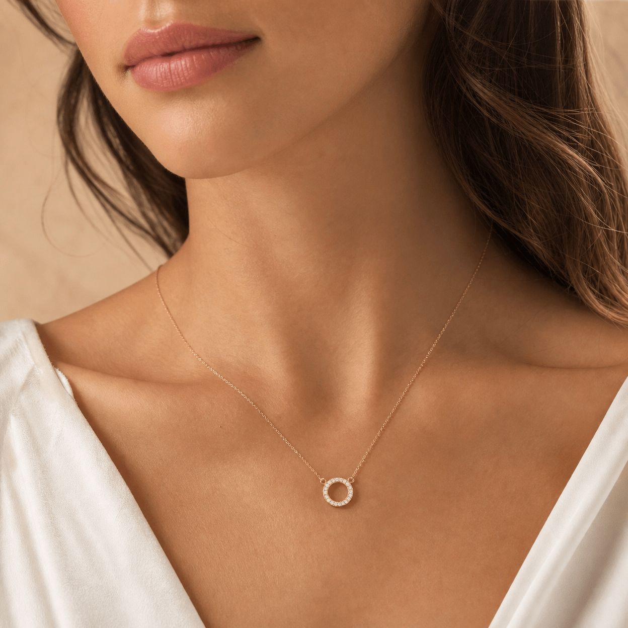 Solenne Infinite Halo Necklace - Solenne Atelier