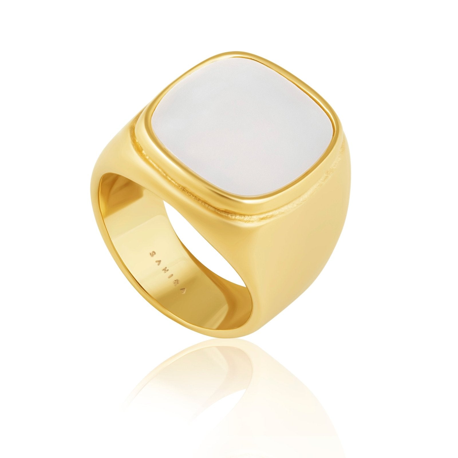 Solenne Iridescent Disc Ring - Solenne Atelier