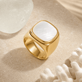 Solenne Iridescent Disc Ring - Solenne Atelier