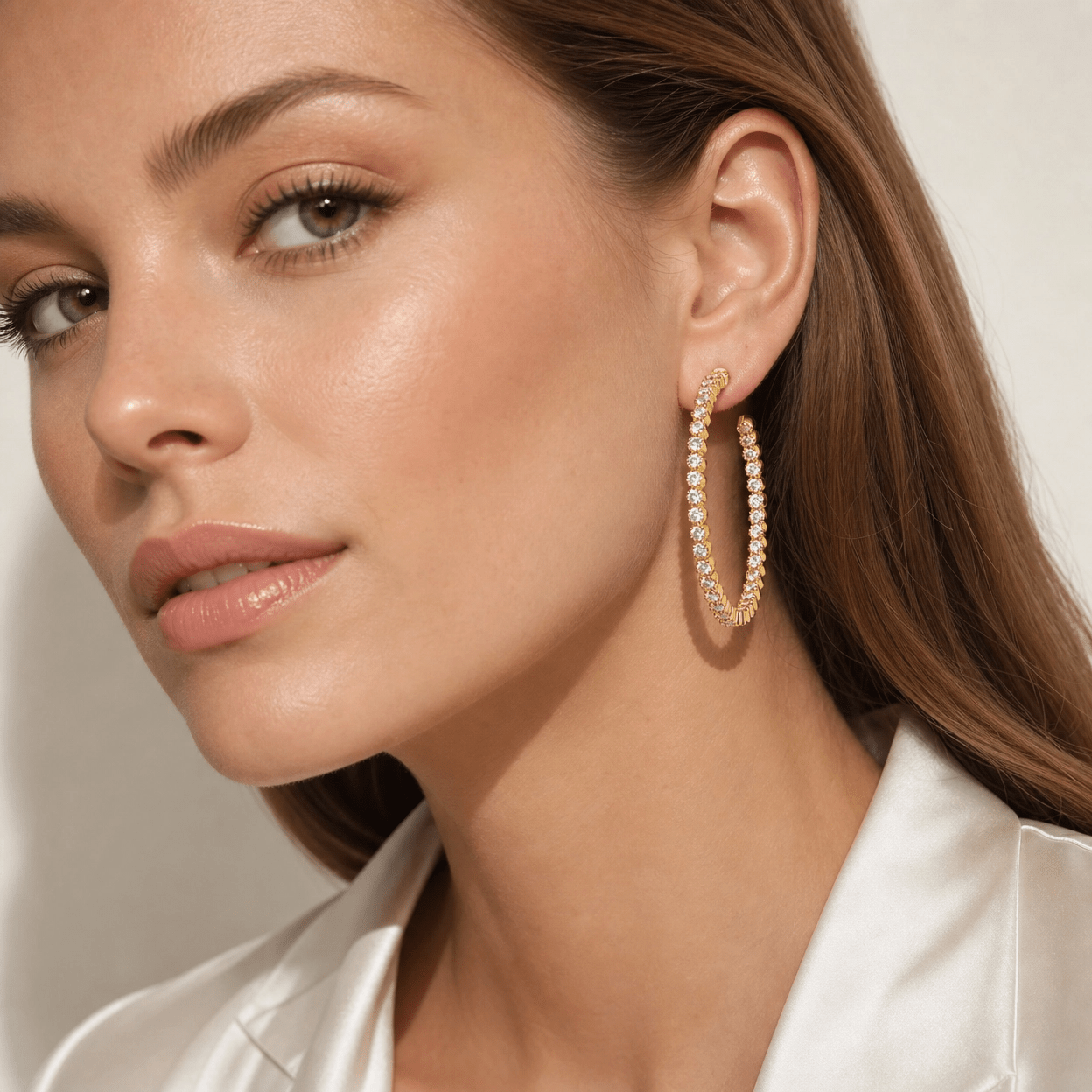 Solenne Luminous Horizon Hoops - Solenne Atelier