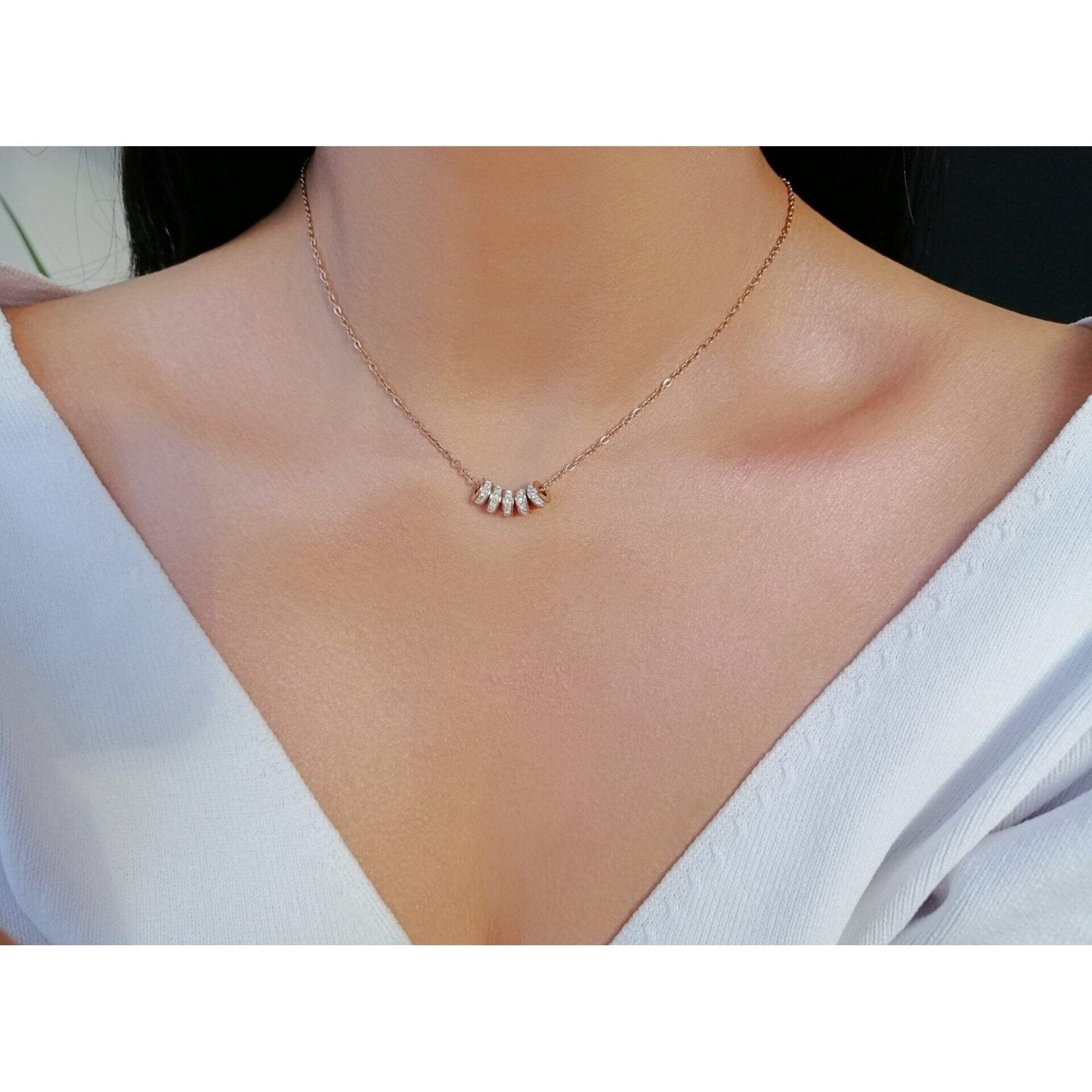 Solenne Lyra Wheel Necklace - Solenne Atelier