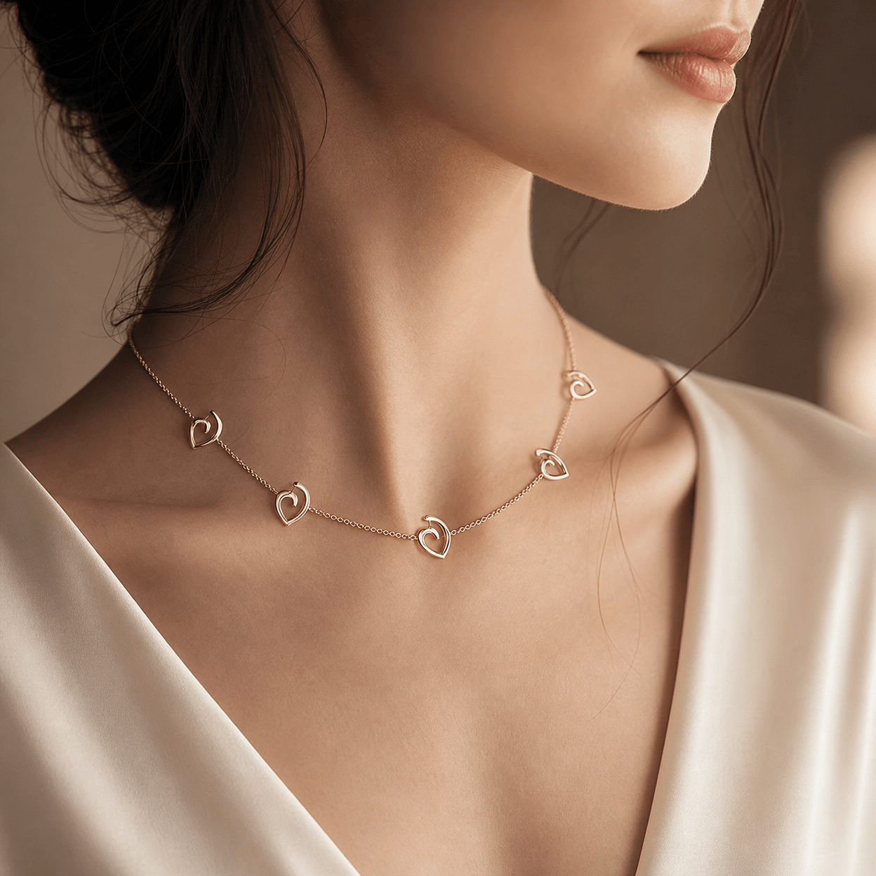 Solenne Open Heart Constellation Necklace - Solenne Atelier