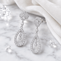 Solenne Radiant Drop Hoops - Solenne Atelier