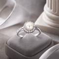 Solenne Radiant Pearl Halo Ring - Solenne Atelier