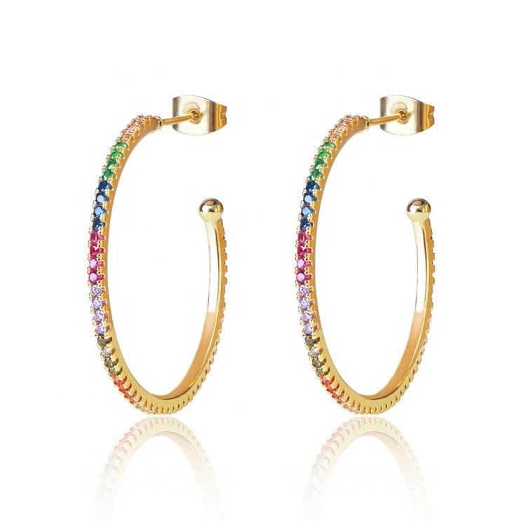 Solenne Rainbow Horizon Hoops - Solenne Atelier