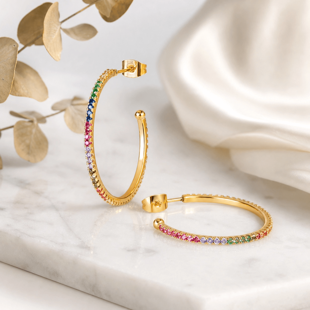 Solenne Rainbow Horizon Hoops - Solenne Atelier