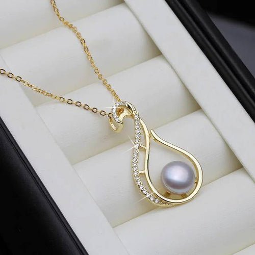Solenne Spirale d'Or Pearl Twirl Necklace - Solenne Atelier