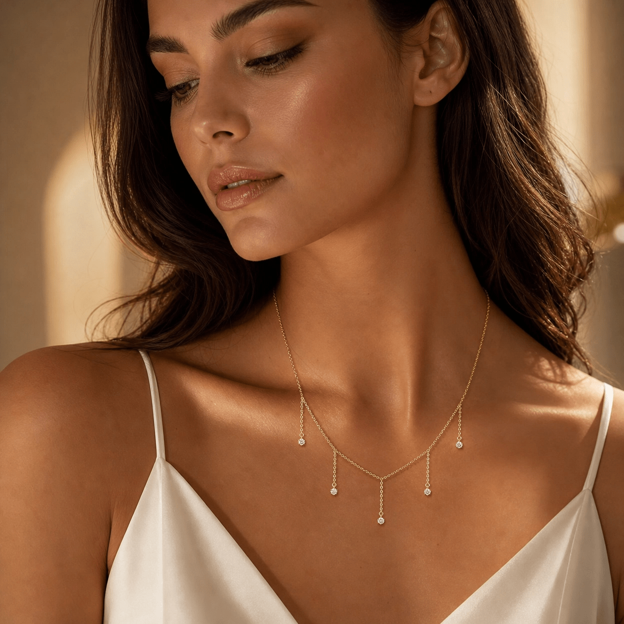 Solenne Stellar Dangle Necklace - Solenne Atelier